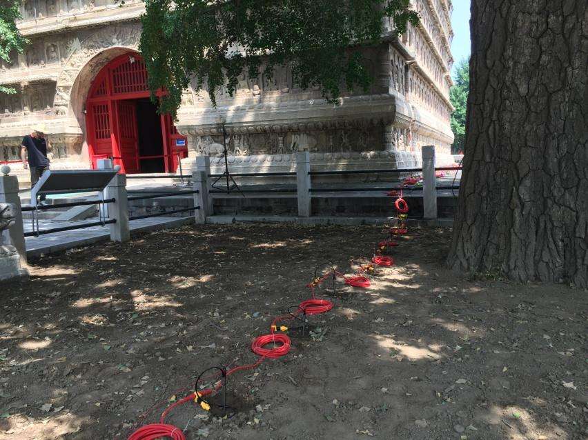 Foundation Depth Survey Case of Beijing Five‑Pagoda Temple